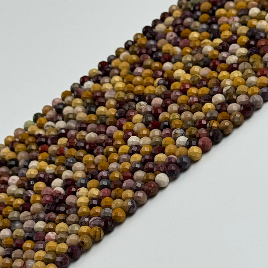 Faceted Mookaite Beads - Round Beads