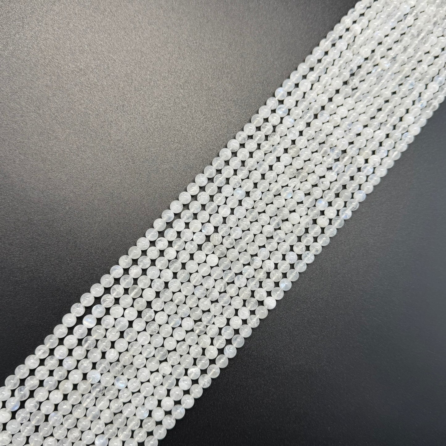 Moonstone Polished Round Beads - (AAAA+ Quality)