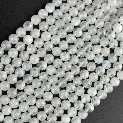 Moonstone Polished Round Beads - (AAAA+ Quality)