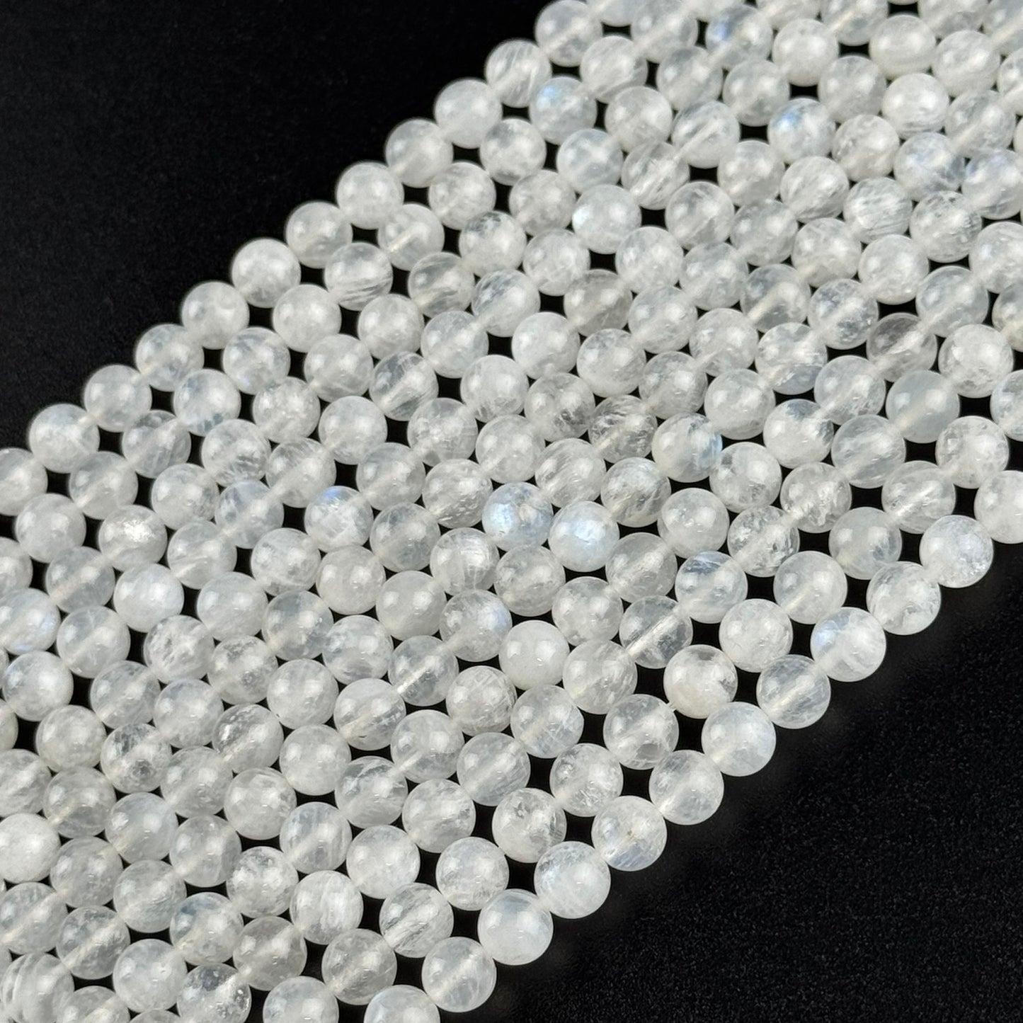 Moonstone Polished Round Beads - (AAAA+ Quality)