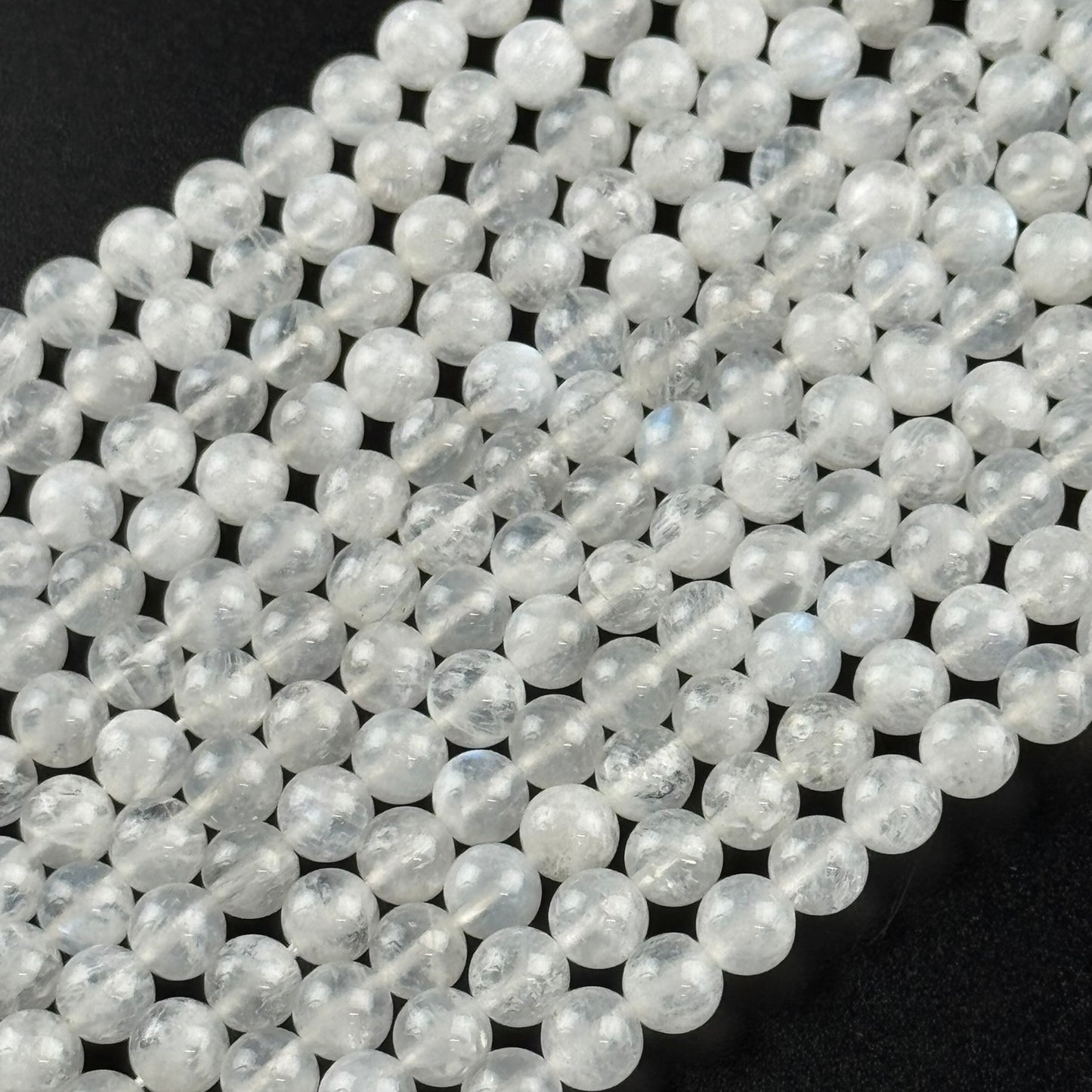 Moonstone Polished Round Beads - (AAAA+ Quality)