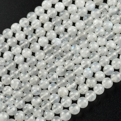 Moonstone Polished Round Beads - (AAAA+ Quality)