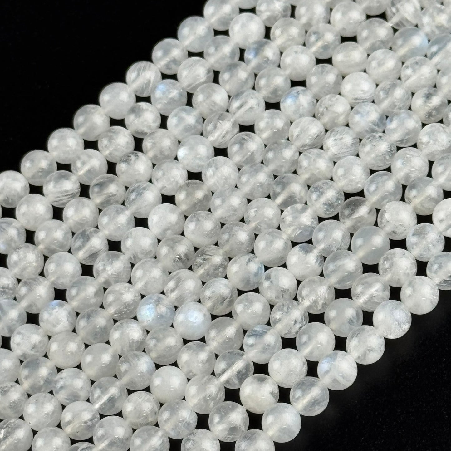 Moonstone Polished Round Beads - (AAAA+ Quality)