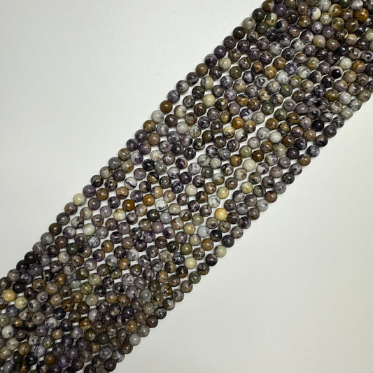 Jasper Tiffany Polished Round Beads (A Quality)