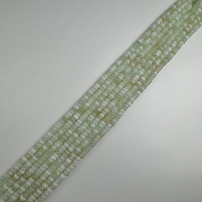 Green Opal Rondelle Polished Beads