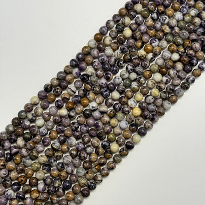 Jasper Tiffany Polished Round Beads (A Quality)