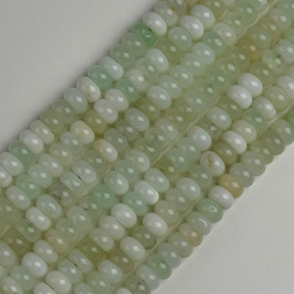 Green Opal Rondelle Polished Beads