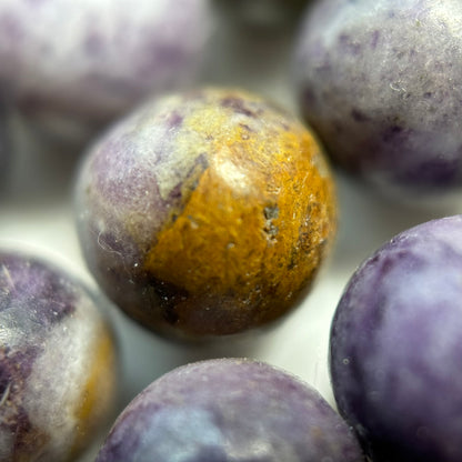 Jasper Tiffany Polished Round Beads (A Quality)