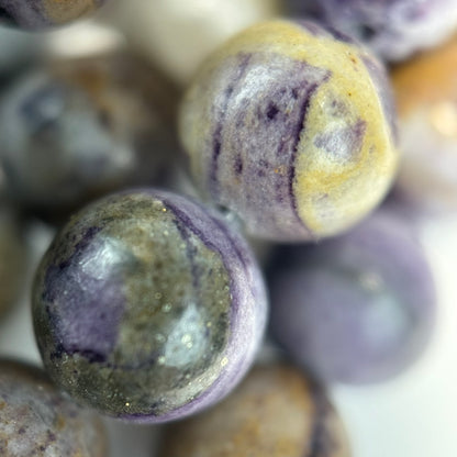 Jasper Tiffany Polished Round Beads (A Quality)