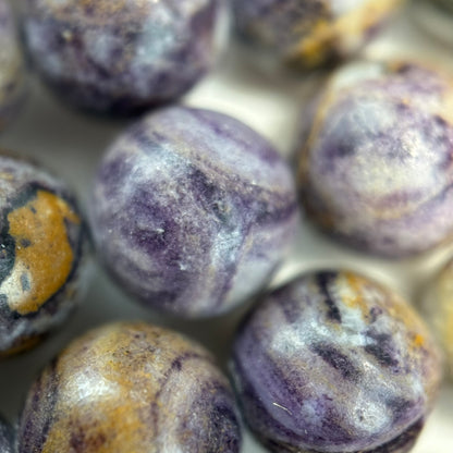 Jasper Tiffany Polished Round Beads (A Quality)