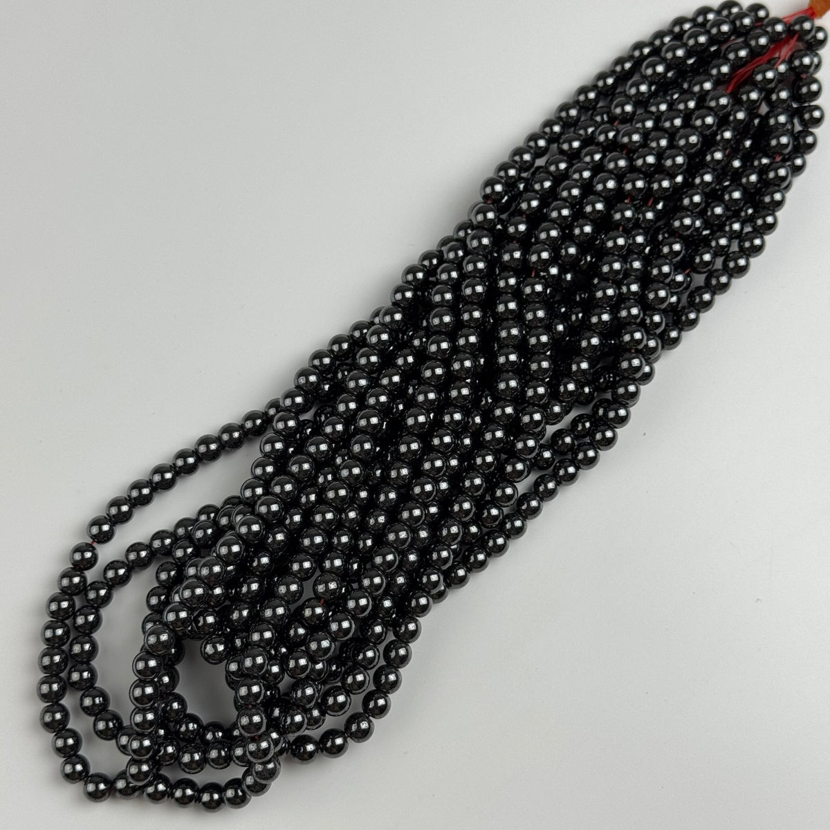 Hematite Polished  Round Beads