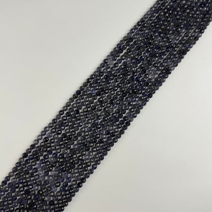 Iolite Faceted Round Beads