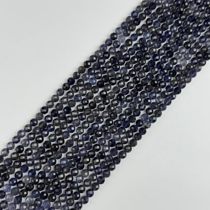 Iolite Faceted Round Beads