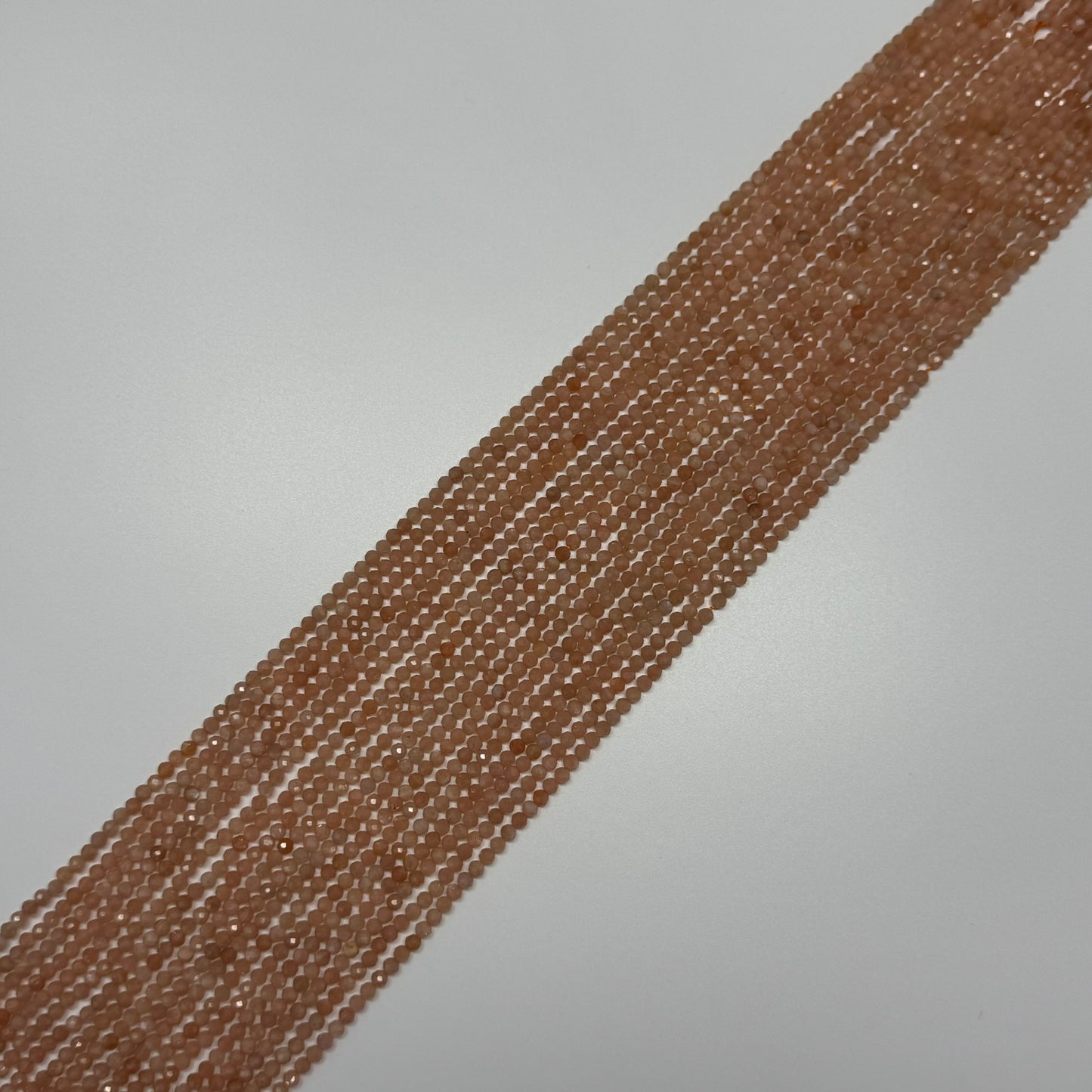 Multi-Colour Sunstone & Moonstone Faceted Round Beads