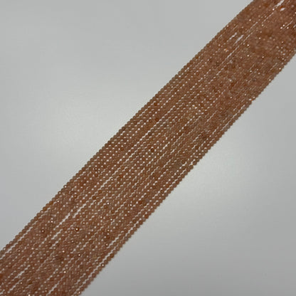 Multi-Colour Sunstone & Moonstone Faceted Round Gemstone Beads