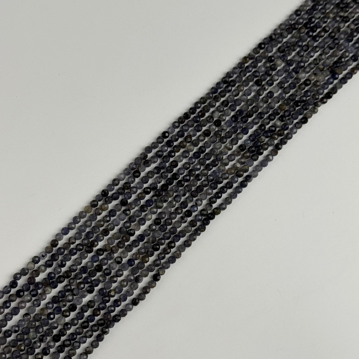Iolite Faceted Round Beads