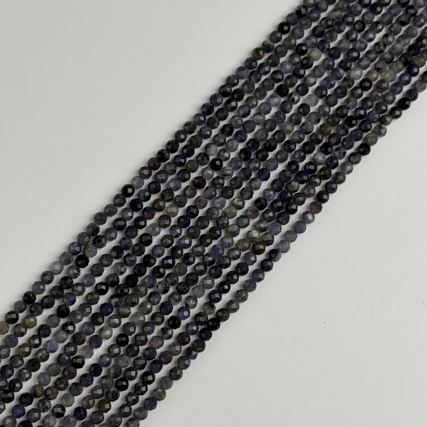 Iolite Faceted Round Beads