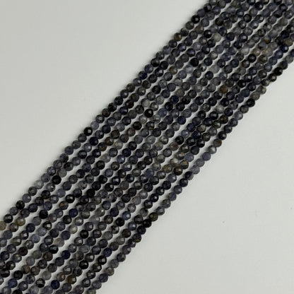 Iolite Faceted Round Beads