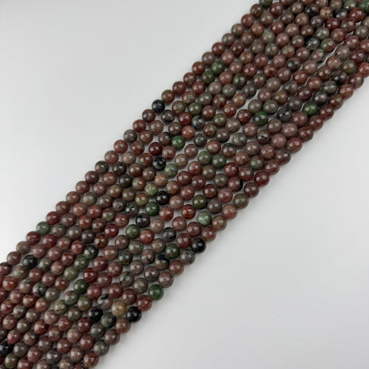 Kashgar Garnet Beads - Polished Round