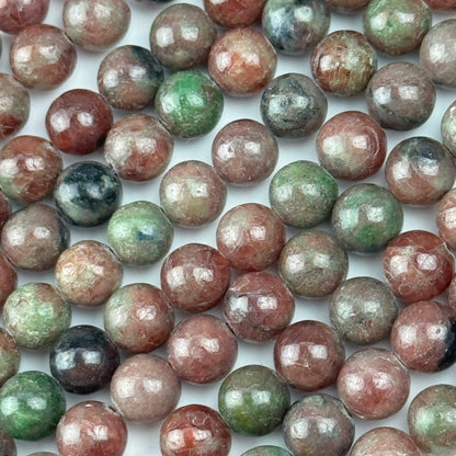 Kashgar Garnet Beads - Polished Round