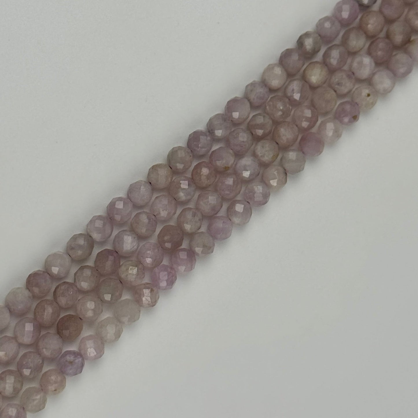 Kunzite Beads - Faceted Round Beads