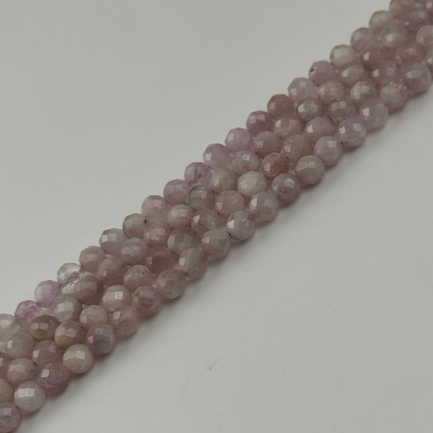 Kunzite Beads - Faceted Round Beads
