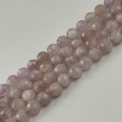 Kunzite Beads - Faceted Round Beads
