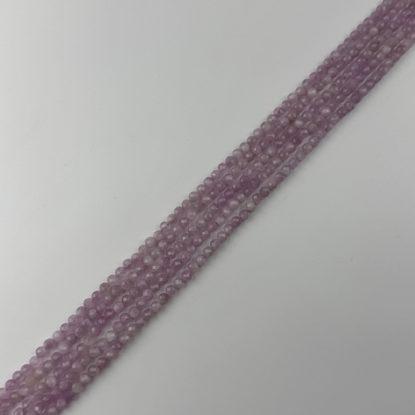 Kunzite Beads - Faceted Round Beads