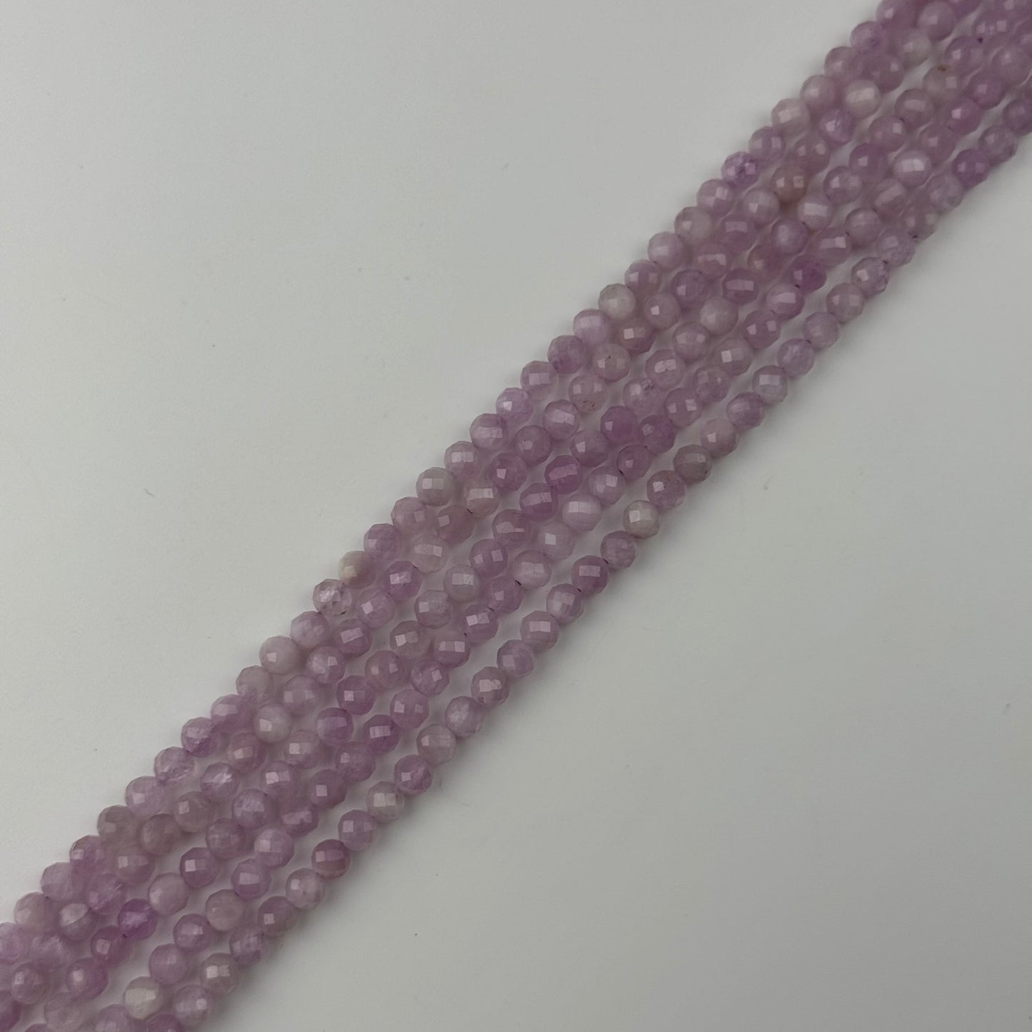 Kunzite Beads - Faceted Round Beads