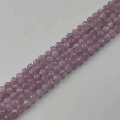 Kunzite Beads - Faceted Round Beads