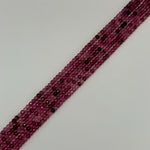 Raspberry Quartz Beads - Faceted Rondelle Beads