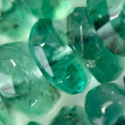 Emerald Rondelle Beads – Faceted Gem for Jewelry - (AAA Quality)