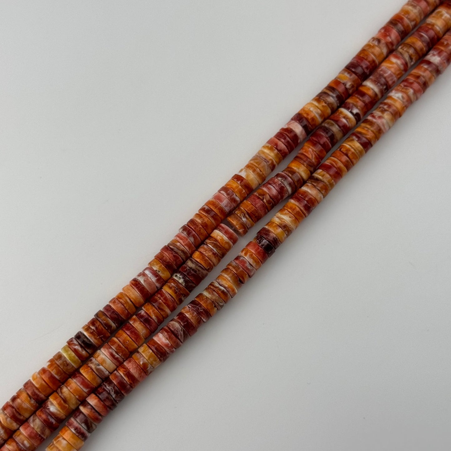 Natural Spiny Oyster Shell Mother Of Pearl Heishi Beads