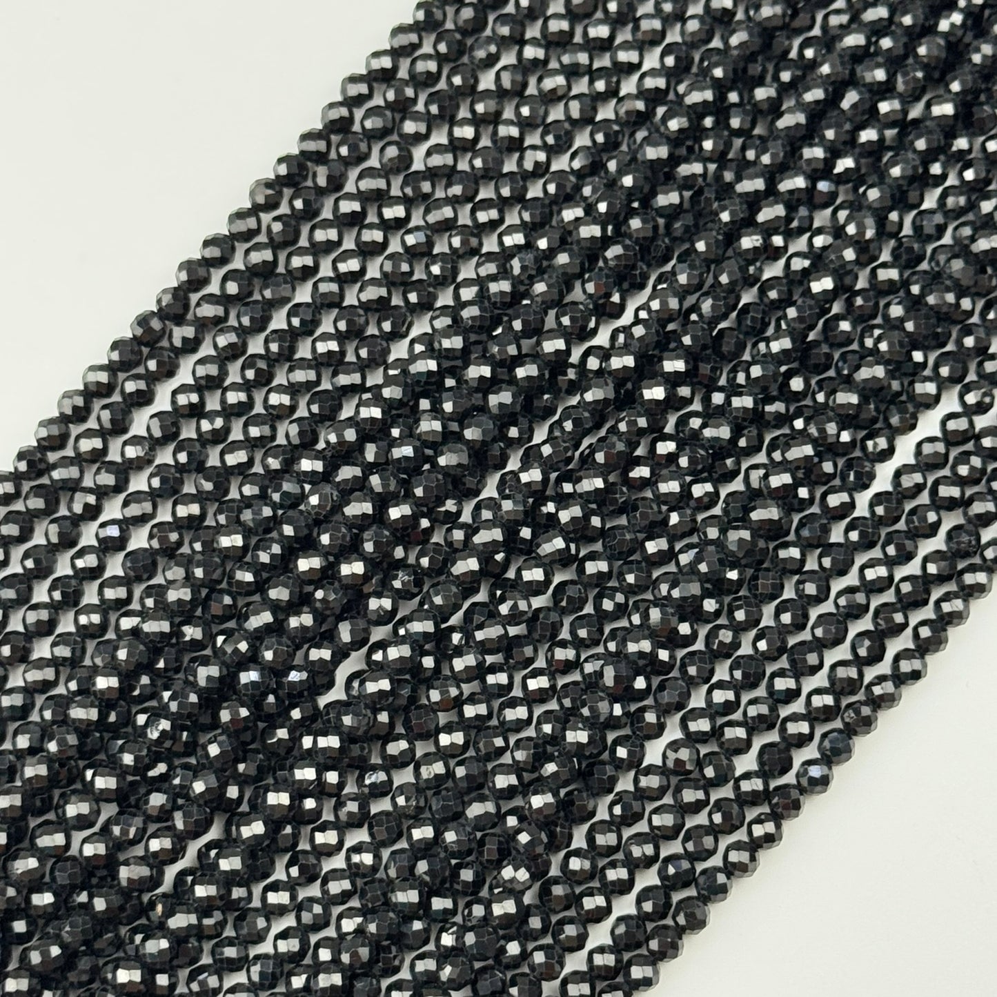 Onyx Faceted Round Beads