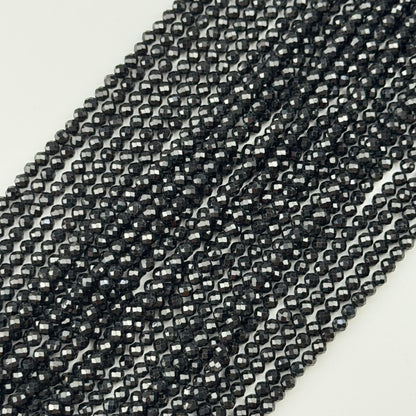 Onyx Faceted Round Beads