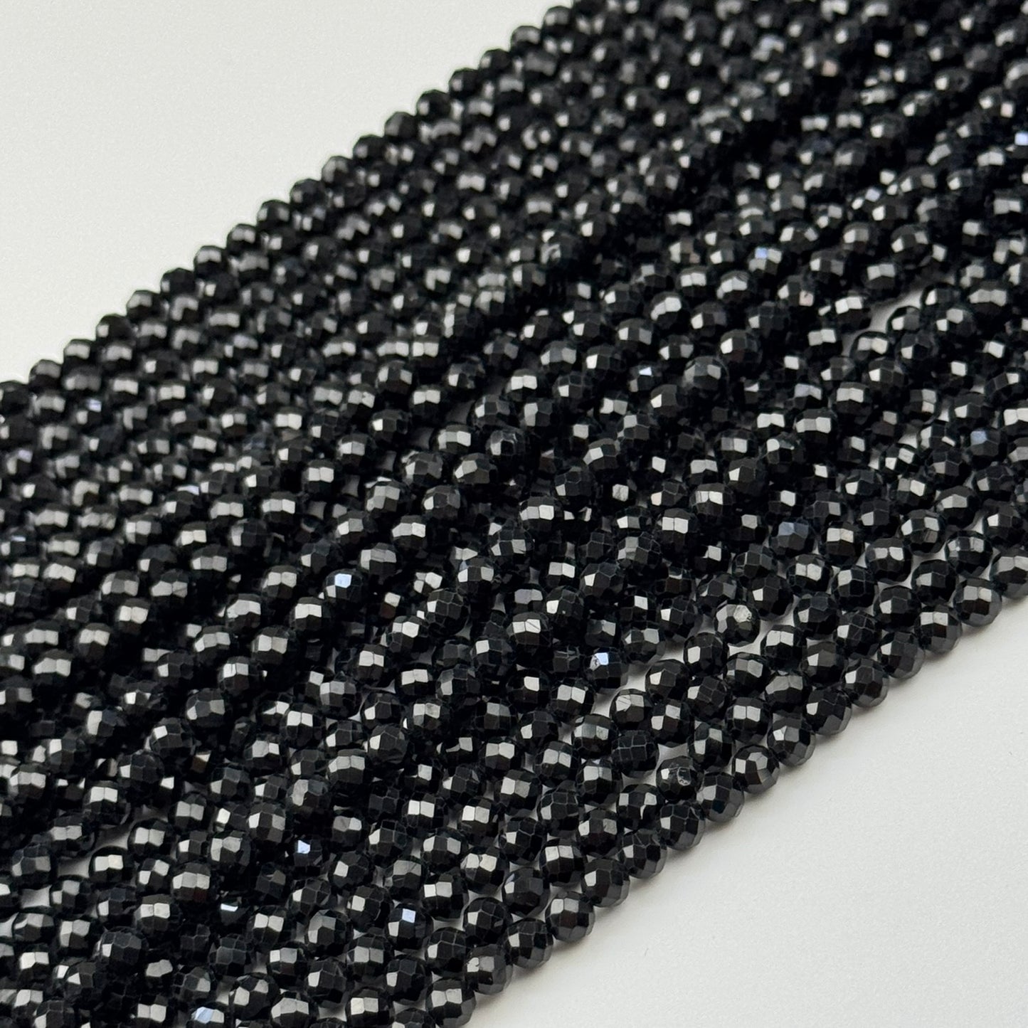 Onyx Faceted Round Beads