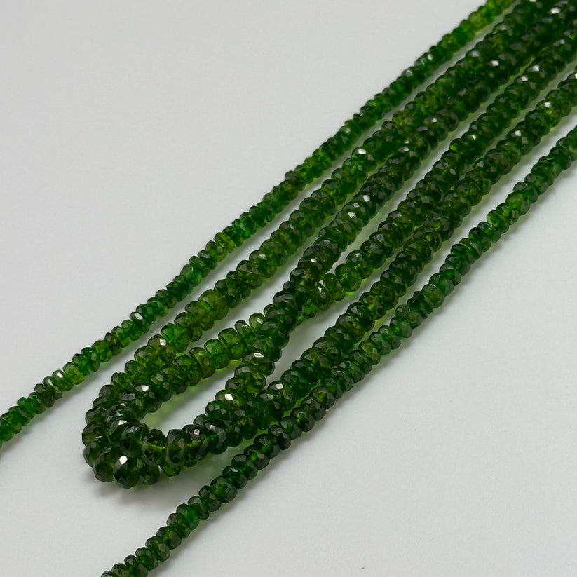 Faceted Rondelle Beads: Crystal & Gemstone Rondelle Beads for Jewelry Making, Beaded Necklaces, and More