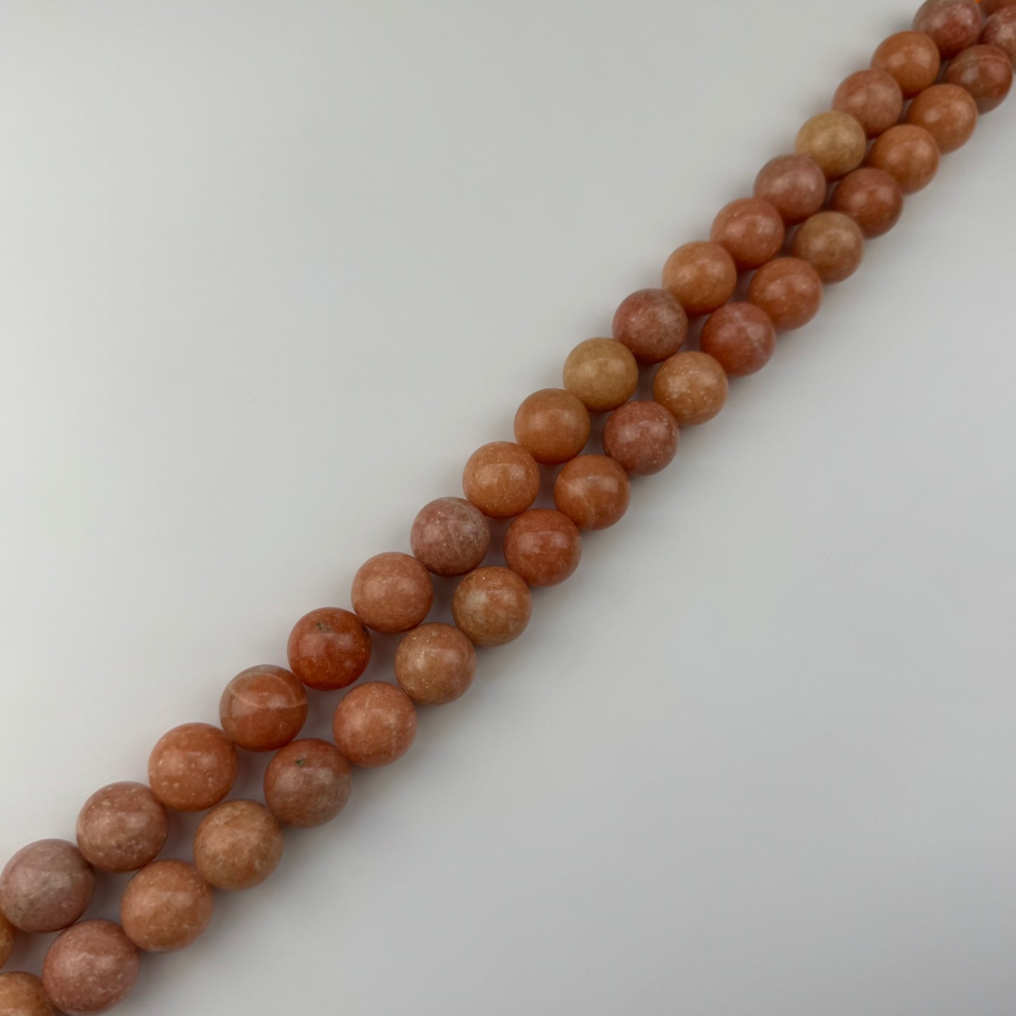 Orange Calcite Beads - Polished Round