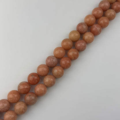 Orange Calcite Beads - Polished Round