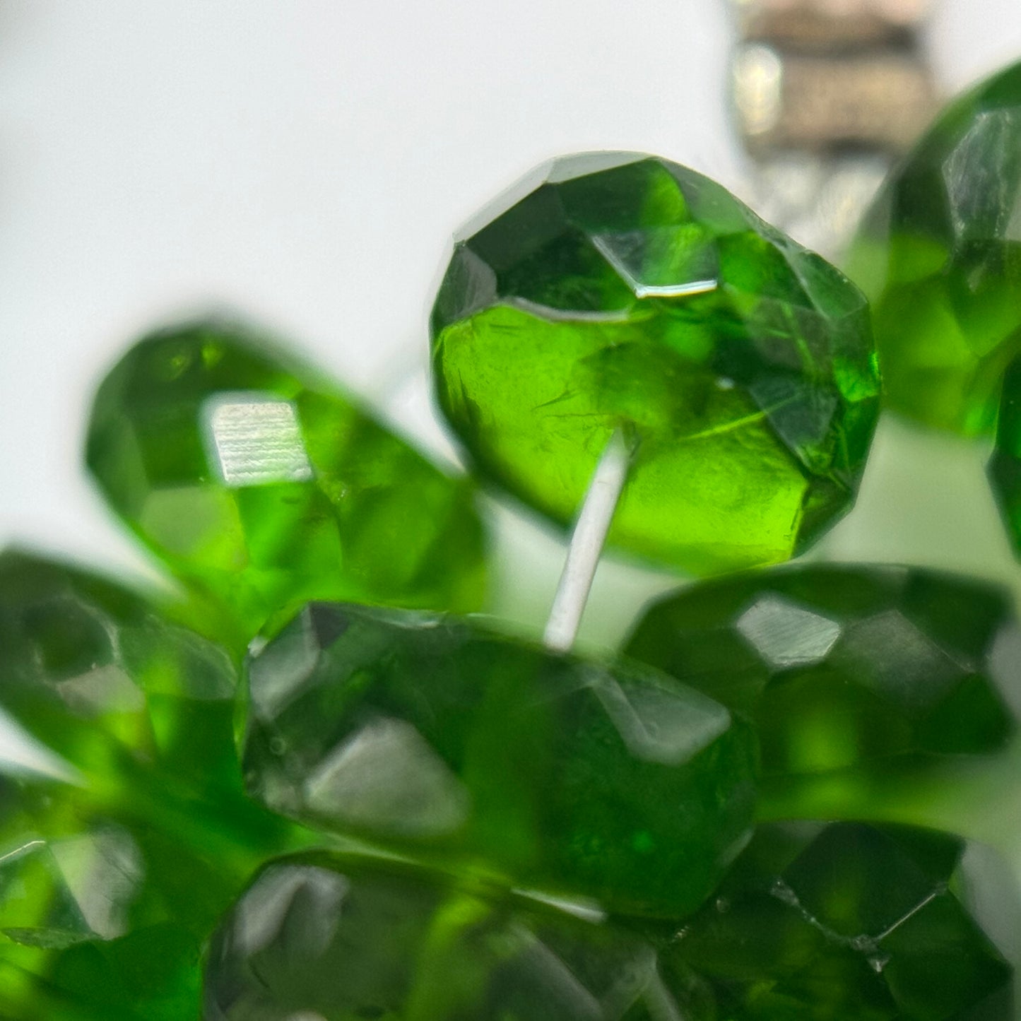 Diopside Rondelle Beads – Faceted Gemstone