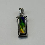 Canadian Ammolite Pendant Set in Sterling Silver 925