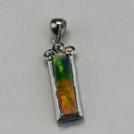 Canadian Ammolite Pendant Set in Sterling Silver 925