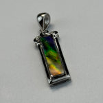 Canadian Ammolite Pendant Set in Sterling Silver 925