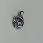 Brazilian Amethyst Pendant set in 925 Sterling Silver