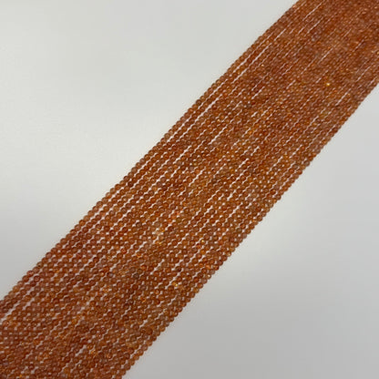 Sunstone Polished Round Gemstone Beads