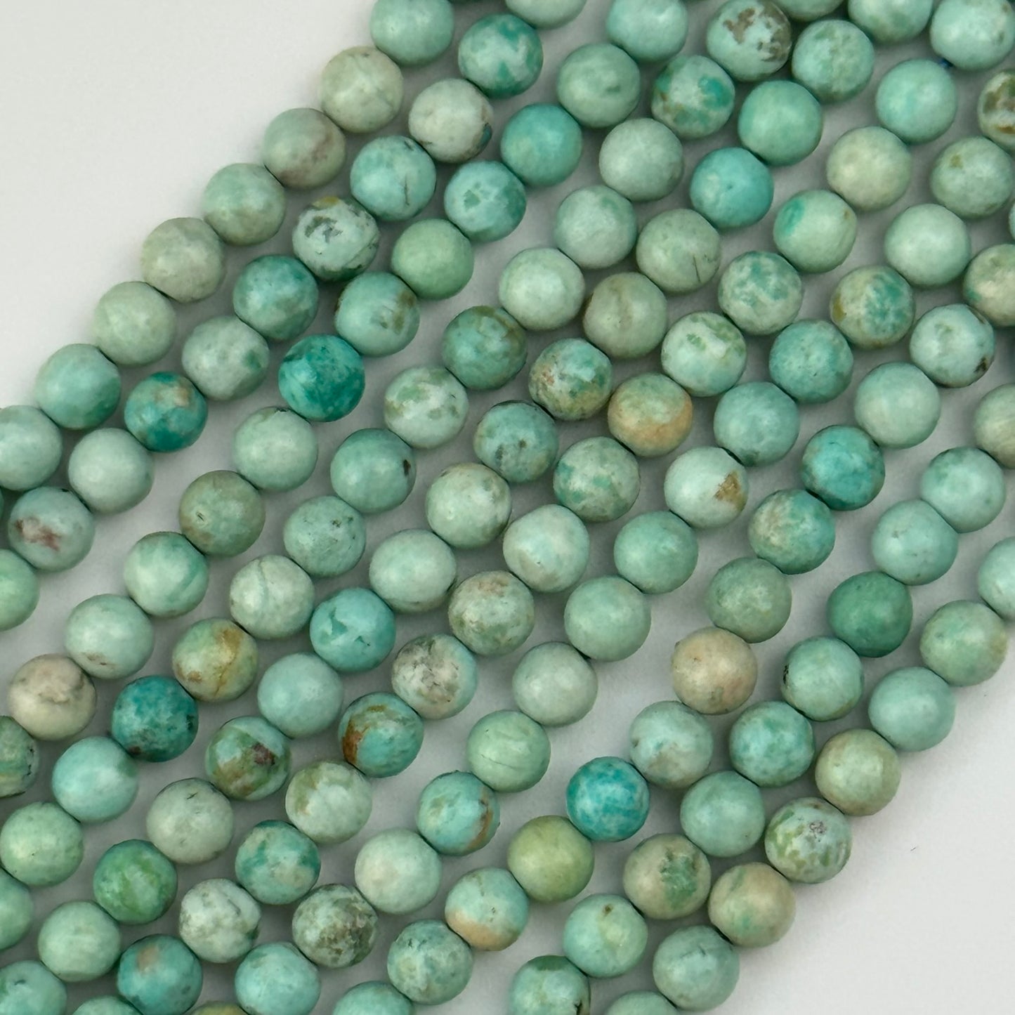 Peruvian Turquoise Beads - Polished Round Beads