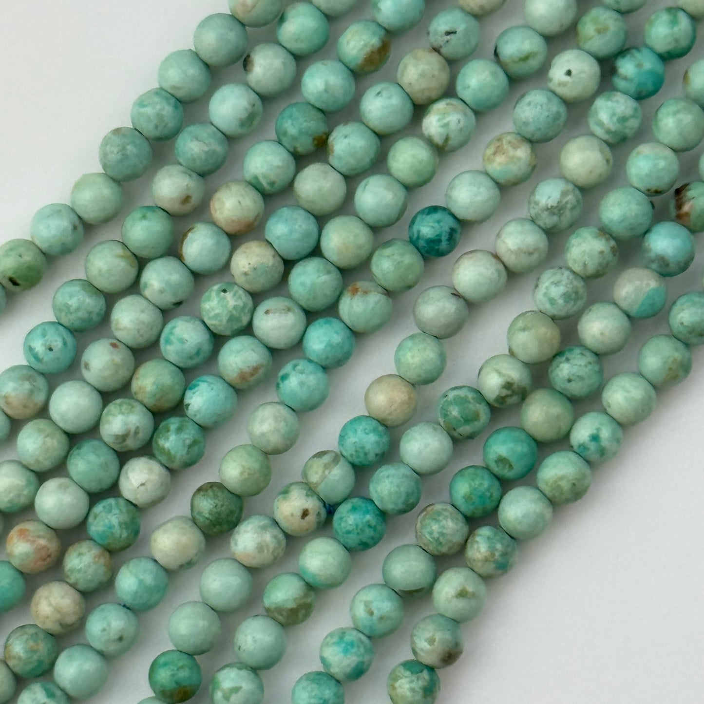 Peruvian Turquoise Beads - Polished Round Beads