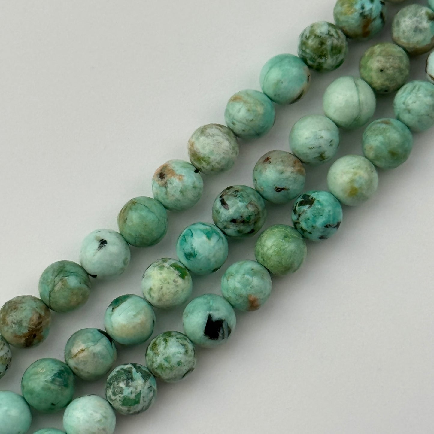 Peruvian Turquoise Beads - Polished Round Beads