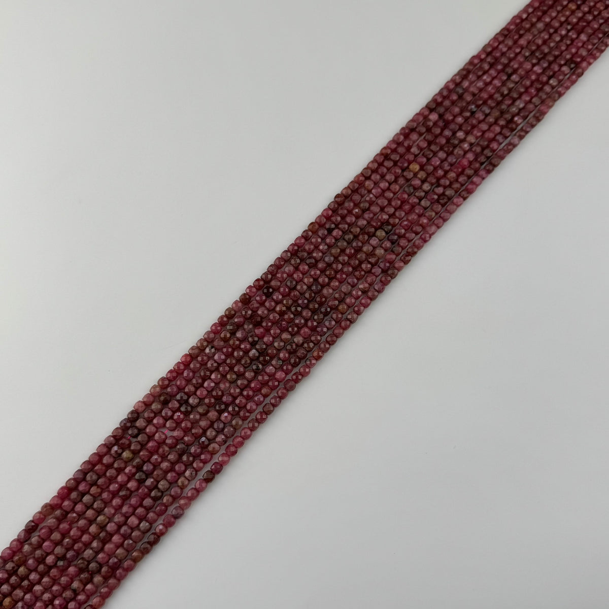 Pink Rhodonite Square Beads - (A Quality)