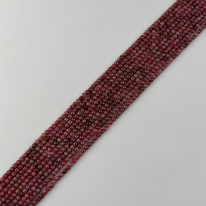 Pink Rhodonite Square Beads - (A Quality)